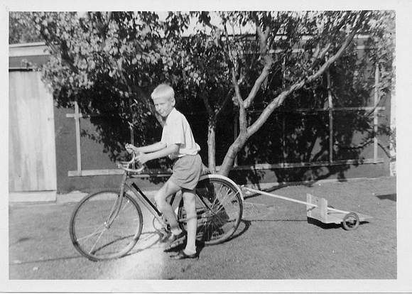 Thomas and his bike