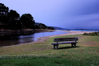 Seat overlooking Erskine River at Lorne Victoria